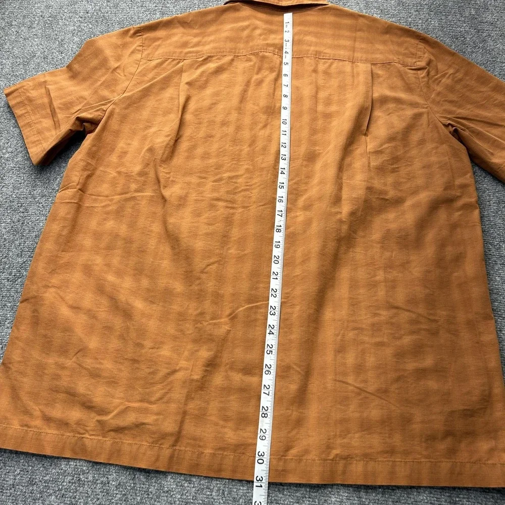 5.11 Tactical Shirt Men Large Orange Short Sleeve Snap Front Vented Conceal 511 - Picture 7 of 8